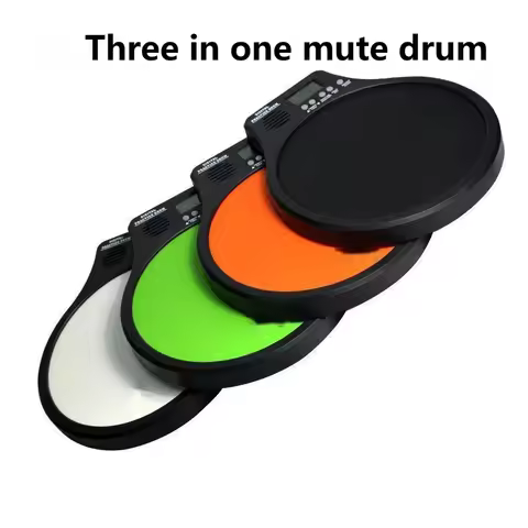30-250BPM Dumb Drum Pad Set Electronic Drum Set Dumb Drum Metronome Counter Beginner's Advanced Guid