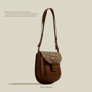 Túi Đeo Chéo Điện Thoại Di Động MuziKai Retro American Mini Faux Leather Túi Đeo Vai Đơn Thời Trang