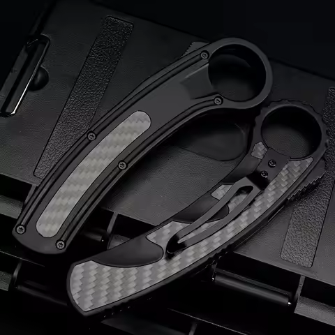 Portable Outdoor OTF Claw Inspired Folding Knife Trendy Collectible Accessory Utility Tactical Knive