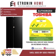 TOSHIBA 545L SIDE BY SIDE FRIDGE GR-RS780WE-PGX(22)