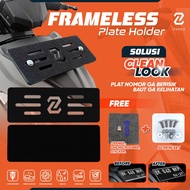 GEICO Frameless Motorcycle License Plate HolderZENOZ