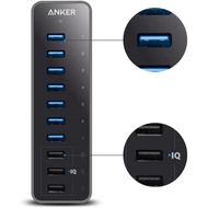 Anker 10 Port 60W Data Hub with 7 USB 3.0 Ports and 3 PowerIQ Charging Ports for Macbook, Mac Pro/mini, iMac, XPS, Surfa