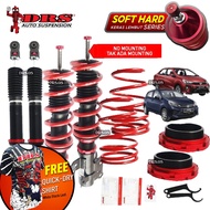 🇲🇾Soft Hard 🇲🇾 DRS (SH-32 series) High Low Soft Hard  Adjustable Absorber  for Perodua Axia Bezza