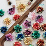 Mary 10pcs Multifunctional Glittering Resin Camellia Handmade Crafting Materials