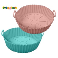 Air Fryer Silicone Pot Air Fryer Silicone Liners Round Air Fryer Basket Accessories, Fits 3QT - 5QT 