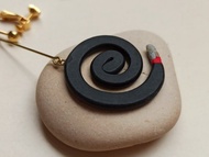 純手工軟陶蚊香耳環(單支販售)