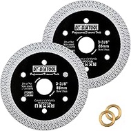 DT-DIATOOL Diamond Tile Blade 3-3/8" (85mm) Cutting Porcelain Tile Ceramic Marble Granite Circular S