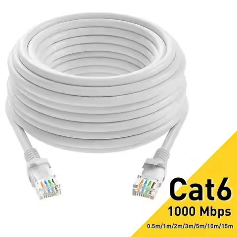 1/2/3/5/10/15/20/25/30/50M Cat6 Ethernet Cable RJ45 UTP 1000Mbps Network Cord LAN Wire Internet Lead