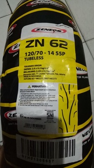 Ban Zeneos 120/70-14 ZN 62 Tubeless