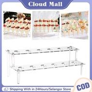 12 Hole Acrylic Ice Cream Cone Dessert Holder  Tray Waffle Cone Display Stand Party Shelf
