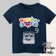 Children's T-shirt NUmber block NUmber 9 nine