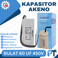 KAPASITOR AKENO 60UF 450V BULAT ORIGINAL / CAPACITOR 60 UF 450 V TABUNG / KAPACITOR 60 MIKRO 450 VOL