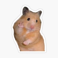 Peace Hamster Meme Sticker
