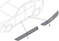 F01 F04 大7系列用M Sport門檻飾板※台北快車※BMW原廠車門迎賓踏板