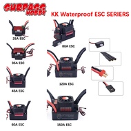 Waterproof 25A 35A 45A 60A 80A 120A 150A ESC Brushless Senseless Speed Controller for 1/8 1/10 1/12 