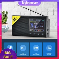 [MYHO] 2021 New LCD Display Color screen Bluetooth 5.0 Digital Radio Stereo DAB FM Audio Receiver Player Portable bluetooth Digital Radio Alarm Clock