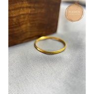 Fledios 916 Gold Ring Minimalist Plain Pure Love/Fledios 916 Gold Minimalist Plain Ring Ring Ring