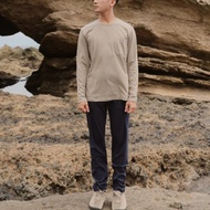 男裝休閒九分褲-丈青