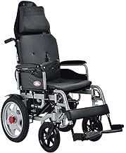 Fashionable Simplicity Heavy Duty Electric Wheelchair Foldable And Lightweight Powered Wheelchair; Joystick Seat Width: 43Cm Weight Capacity 120Kg Black Portable