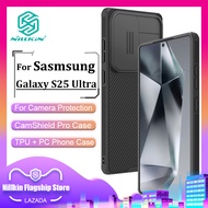 Nillkin แฟชั่น กล้อง ปกป้อง เคส สำหรับ Samsung Galaxy S25 Ultra S24 Ultra เคสโทรศัพท์ ธุรกิจ TPU + P