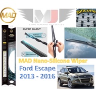 Ford Escape 2013 - 2016 T1 1Pair(2Pcs) Original MAD Nano Silicone Wiper Windshield Windscreen Wiper Silicone Wiper Blade