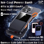 [3C & 65W Super Flash Charge] WP Powerbank[CCC] 20000mAh Fast Charging Slim Portable Power Bank
