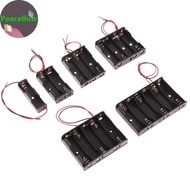 Peacellow 1 2 3 4 5 6 Slots 3V AA Battery Case Box AA LR6 HR6 Battery Holder Storage Case  Lead Wire