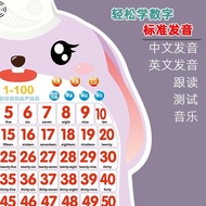儿童数字1到100有声挂图数字贴发声板幼儿早教认学宝宝-拼音玩具Children's Numbers 1 to 100 Audio Wall Chart Numbers20250816