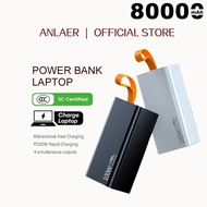 ANLAER 100W 80000 MAh Laptop Powerbank Super Fast Charging Power Bank QC+PD Quick Charge Power Deliv