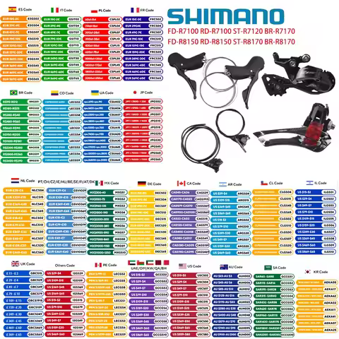 SHIMANO Series Mini Bicycle 12S Groupset ST-R7120 FD-R7100 RD-R7100 BR-R7170/ST-R8170 BR-R8170+RD-R8