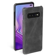 Sunne Cover Samsung Galaxy S10+ 真皮皮套 復古黑色 vintage black - (KSE-61645)