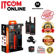 MOTOROLA ONE PAIR 10KM RANGE WALKIE TALKIE (TLKR T82)