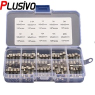 5x20mm Fuse Kit (0.2 - 20 A) (100 pcs) Assorted Fuse Kits 0.2A 0.5A 1A 2A 3A 5A 8A 10A 15A