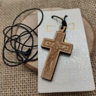 ICXC Corpus Wooden Cross Necklace