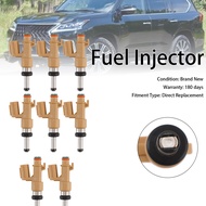 8ชิ้น23250-0S020หัวฉีดน้ำมันพอดีกับโตโยต้าทุนดราเซคิว4.6L 5.7L 2008-2019