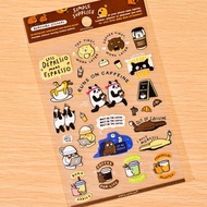 防水透明貼紙 - Runs on Caffeine