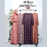 Gamis AL-HASAN Eliza Dress Brukat Original, Al Hasan Beautiful Brocade Volume 2 Eliza Al-Hasan