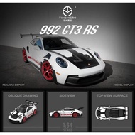 DIECAST TIME MICRO PORSCHE GT3 RS 992 TIME MICRO LIMITED EDITON PORSCHE 992 GT3 RS WHITE TIME MICRO 