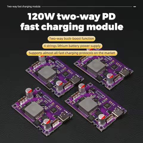 PD120w Two-Way Fast Charging Module PowerBank Circuit Board 21700/18650 4S Charging Treasure High Po
