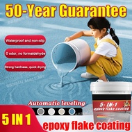 epoxy flake coating self leveling epoxy floor coating epoxy flake set Imitation marble paint anti sl