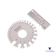 YosunBin] 0-36 Round AWG SWG Wire Gauge Thiness Ruler Gauge Diameter Stainless Steel Measurer Tool W