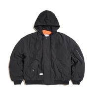 江戶勝 日系 男裝 防寒連帽飛行外套(黑色) #外套