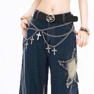 y2k Accessories y2k Belt y2k y2k Sweet Cool Style Gothic Women's Decorative Dress ins Chain Punk Cro