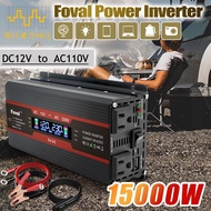 15000W Original Power Inverter Solar Inverter DC 12V/24V to AC 220V 110V Car Inverter LCD Intelligent Digital Display USB Sine Wave Voltage Converte