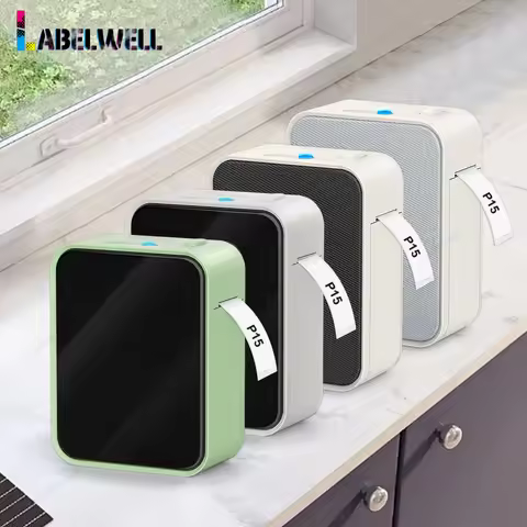 P15 Inkless Label Printer Similar as D30 D11 D110 D101 Marklife P15 Wireless Bluetooth Thermal Label