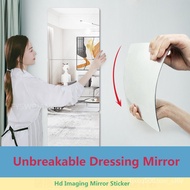 full length mirror wall 4Pcs Acrylic Mirror Wall Stickers Bathroom Mirror Waterproof Stickets Wall Makeup Full Length St