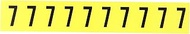 Brady 3430-7 1-1/2" Height, 7/8" Width, B-498 Repositionable Coated Vinyl Cloth, Black On Yellow Col