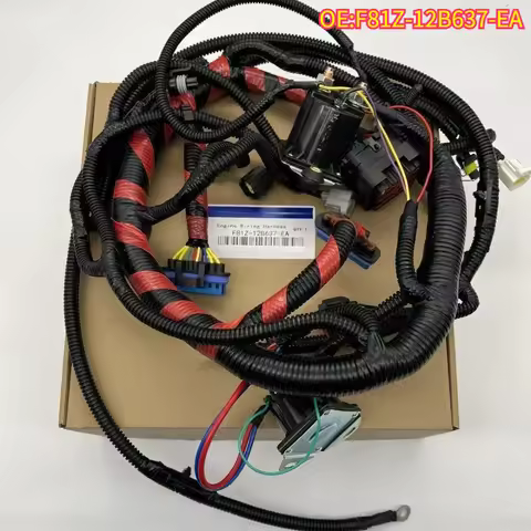 High quality New For F81Z-12B637-EA Wiring Harness For Ford F450 Truck V8 7.3L Diesel F81Z12B637EA