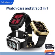 【Sg】iWatch Case and Strap 2 in 1 Shock Resistant TPU Protection for iWatch Series 9/8/7/6/5/4/3/2/1/SE