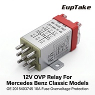 12V 9-Pin Overvoltage Protection OVP Relay 10A Fuse for Mercedes Benz W124 W201 W126 R107 R129 190E 